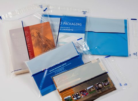 Clear Plastic Envelopes with a write on panel