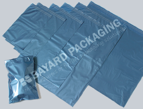 Blue Metallic Mailing Bags