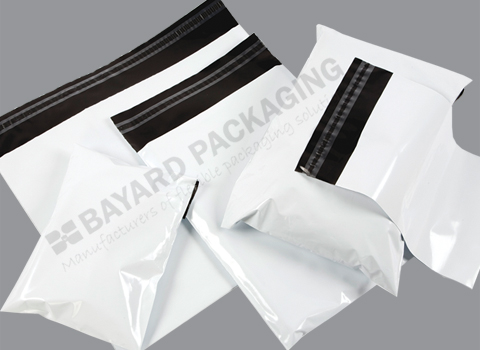 White Opaque Plastic Envelopes - 75 micron