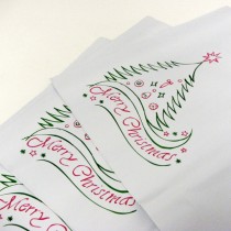 100 - WHITE Xmas Bags 355mm x 430mm