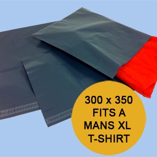 500 - 300mm x 350mm Grey Mailing Bags
