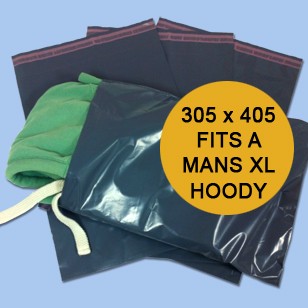 305mm x 405mm Grey Mailing Bags - Pack of 500