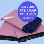 305mm x 405mm Pink Mailing Bags
